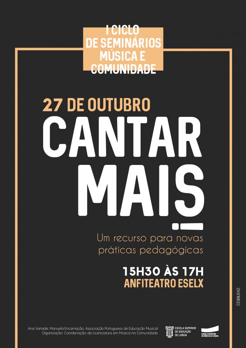 Cartaz ciclo de seminarios