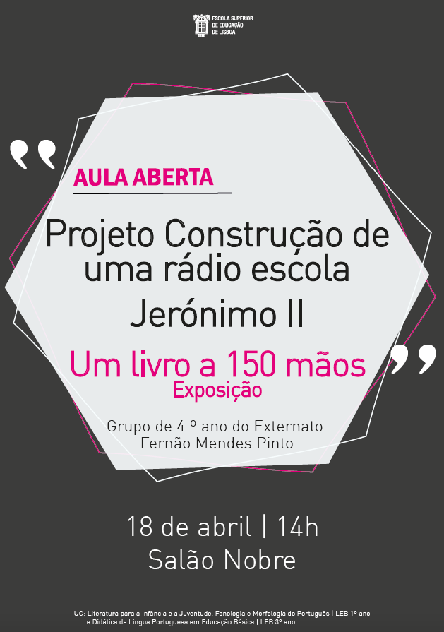 cartaz aula aberta