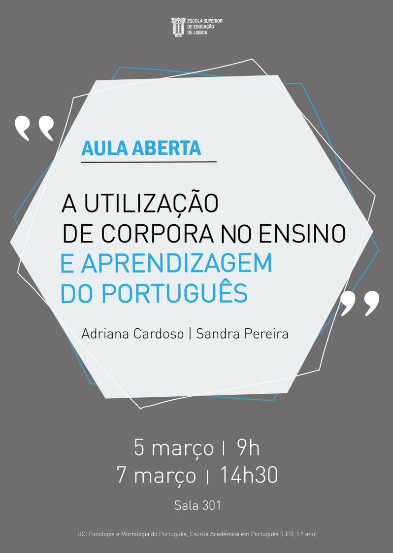 Cartaz aula aberta