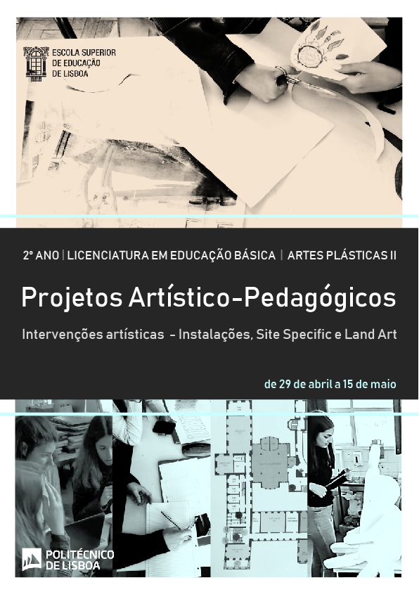 cartaz projetos artísticos