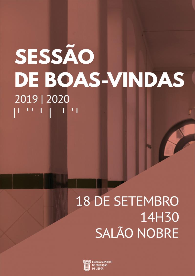 cartaz sessão boas vindas